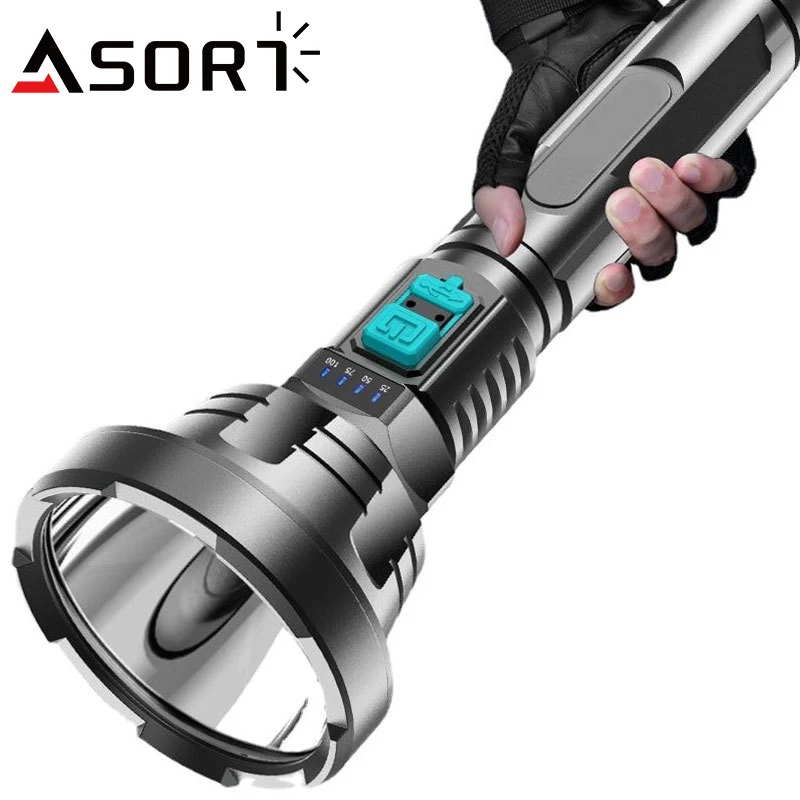 Super Bright LED Flashlight Tactical Flash light Torch Waterproof Buit-in battery usb Rechargeable best for Camping Outdoor