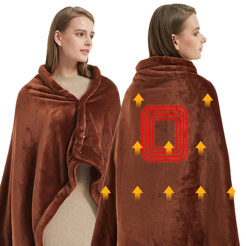 

Electric Shawl Blanket Ladies Special Coral Fleece Three-Speed Adjustable Temperature USB Warm Blanket Indoor And Outdoor Warmth