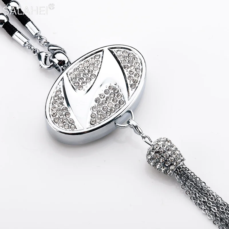 

1PC Car Perfume Diffuser Diamond Pendant Ornament For Hyundai Tucson Kona Sonata Veloster I30 IX35 Solaris Creta Santa Fe Accent