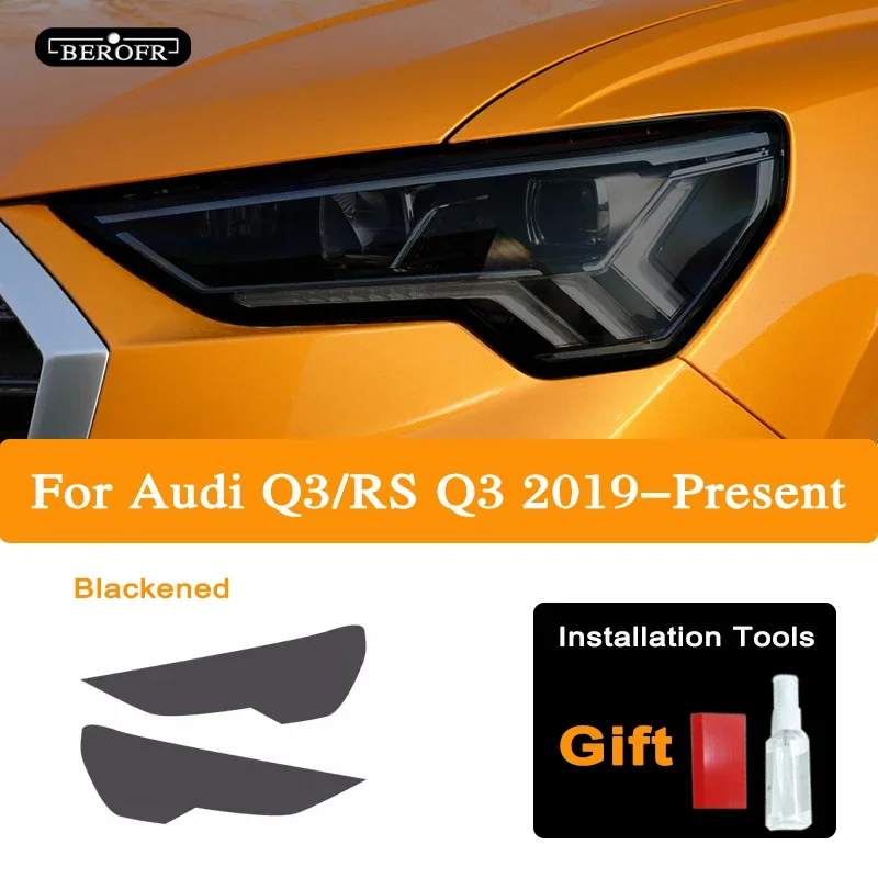 

Для Audi Q3 F3 RSQ3 Sportback автомобильные фары оттенок дымчатая черная защитная пленка защитная задняя фара прозрачная наклейка из ТПУ