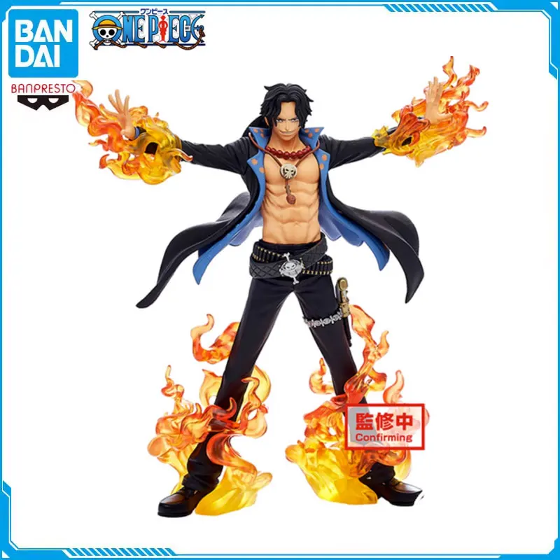 

Фигурки героев мультфильма, оригинальные персонажи мультфильма Banpresto DXF, Аниме One Piece Portgas · D · Ace Fire Fist Ace 17 см, ПВХ, коллекционные модели, игрушки