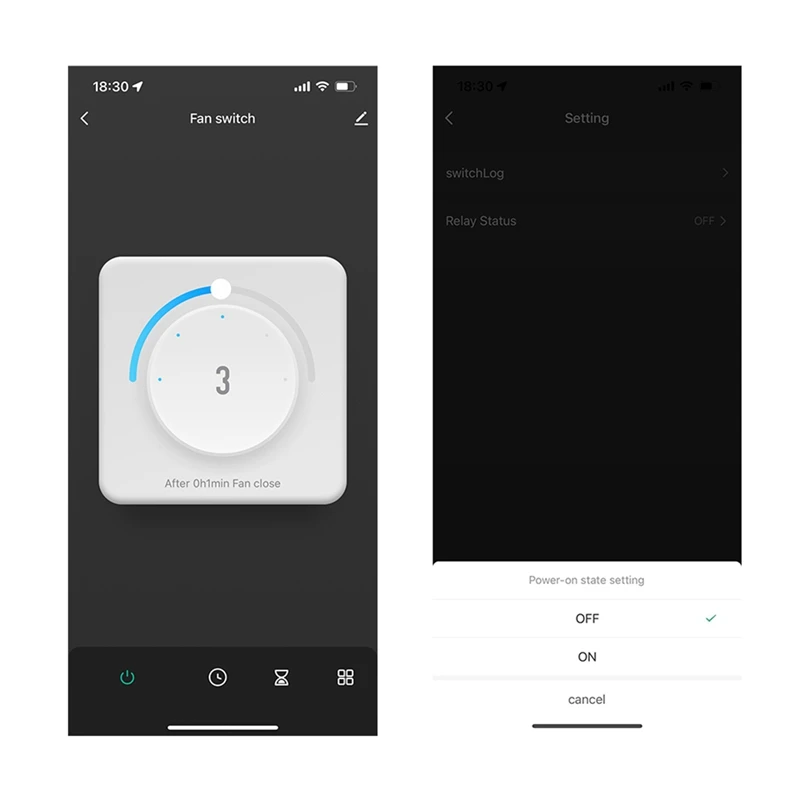 Умный Wi-Fi выключатель для вентилятора с 5 скоростями, поворотныйкнопочный, для потолочных вентиляторов (ЕС), дистанционное управление Tuya для дома (белый)-A62I (art.: 3920dad84d649) - 3920dad84d649