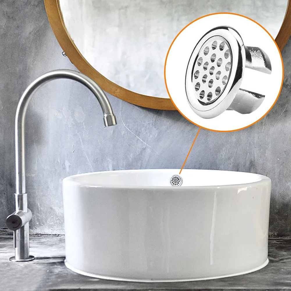 

3Pcs High Quality Sink Round Ring Overflow Spare Cover Tidy Chrome Trim Bathroom Ceramic Basin Overflow Ring Сифон