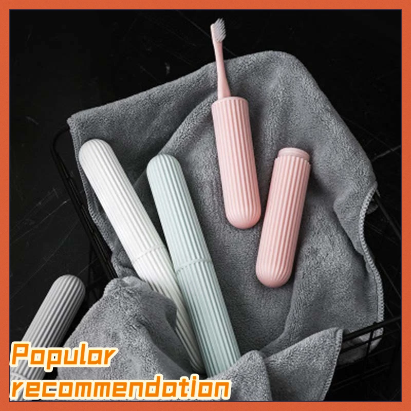 

Portable Toothbrush Box Holder Cover Protect Holder Camping Toothbrush Case Bathroom Accessories Travel Storage Dust-proof Case