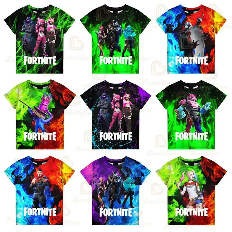

Battle Royale 2021 NEW DESIGN Fortnite Victory T-shirt Kids Tops Girls Boys Clothes Harajuku Tshirt Child's Tshirt Hero