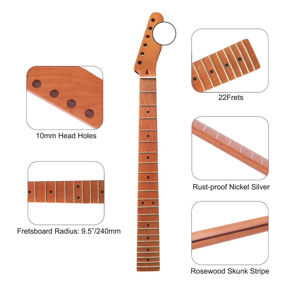 Жареная Кленовая ГИТАРА TL сатиновая отделка канадский клен 22 лада запчасти для