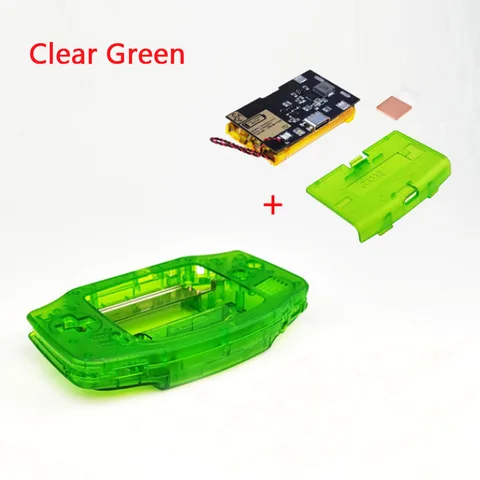 Модуль перезаряжаемой батареи 1800 мАч, литиевая флейта для Game Boy Advance с пользовательским IPS V3, оболочка, флейта