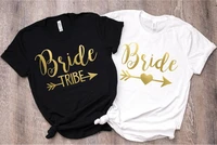 bachelorette party bride tribe t shirts wedding gift bachelorette creative gift 100 cotton o neck short sleeve top tee graphic