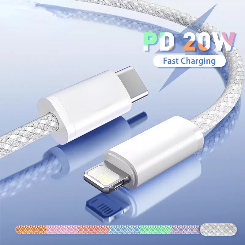 

20W PD USB Type C 13 12 Pro Xs Max Fast Charging Charger for MacBook iPad Pro Type-C USBC Data Wire Cord