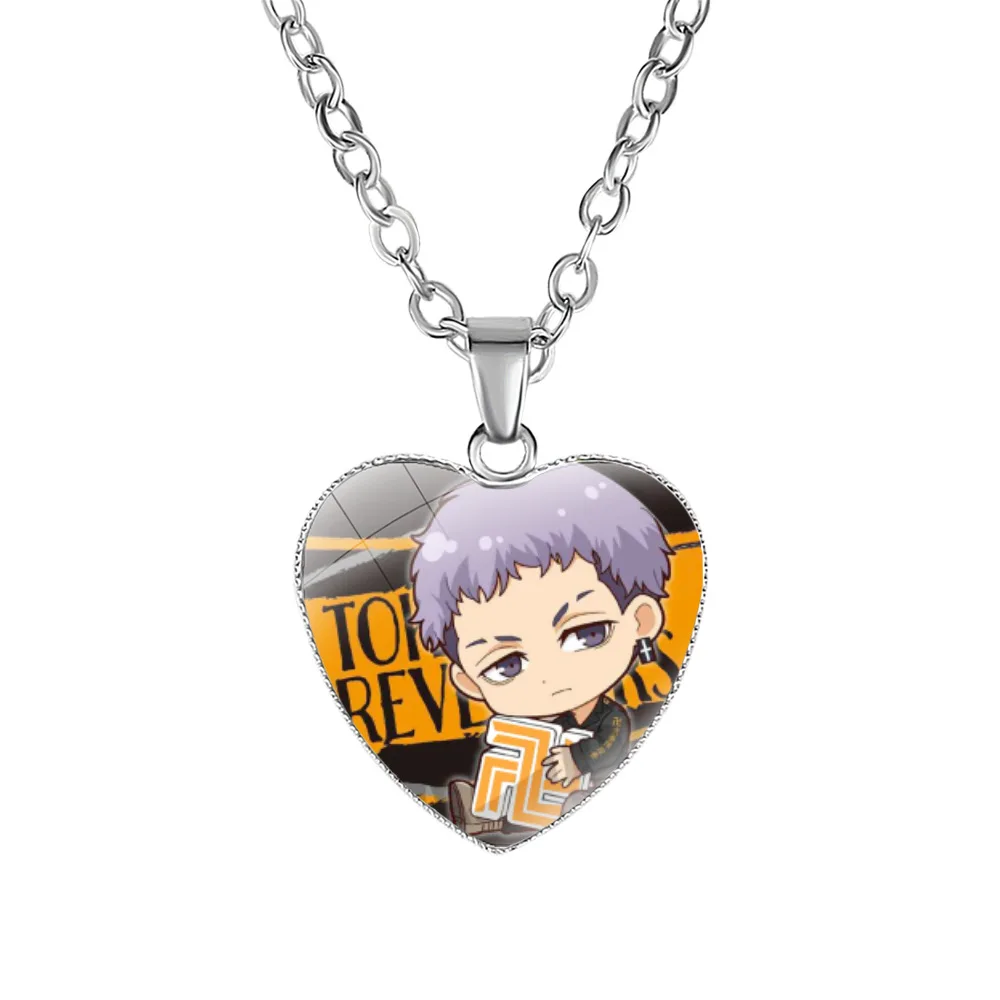 Tokyo Swastika Avenger Heart Necklace Women's Peach Pendant Anime Goods |