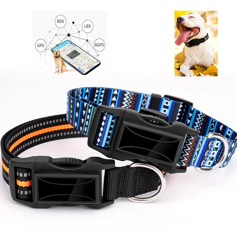 

Smart Dog GPS Locator Pet Mini GPS Tracker with Fashion Collar for Dog Cat Real Time Tracking Anti-Lost Free APP Platform
