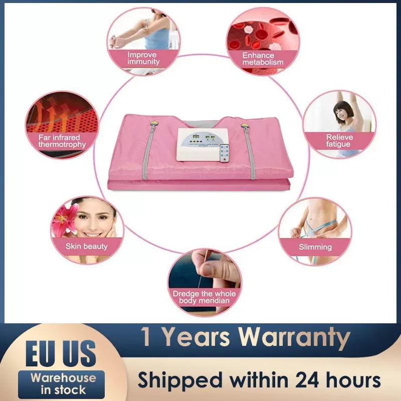 

Sauna Blanket Digital Oxford Sauna Heating Blanket Sauna Machine Weight Loss Body Shaper Perspiration Exercise