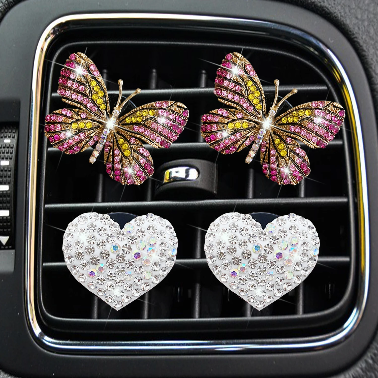 

4 шт., автомобильный освежитель воздуха в форме бабочки