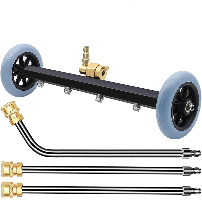 

Car High Pressure Cleaner Dual-Function Undercarriage Washer 16 Inch Power Washing Machine With 3 Pcs Extension Wand Water Broom