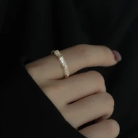 new arrival south korea style delicacy light luxury bamboo joint bone ring womens gift banquet jewelry ring 2022