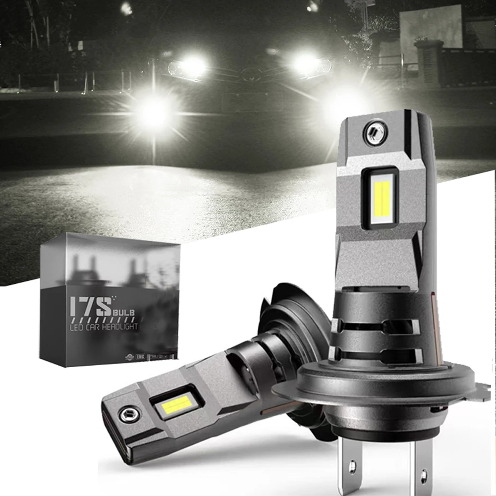 

Universal CANBUS H7 110W LED Headlight Bulb Kit High Low Beam Plug & Play 6000K With Fan LED Headlight Bulbs