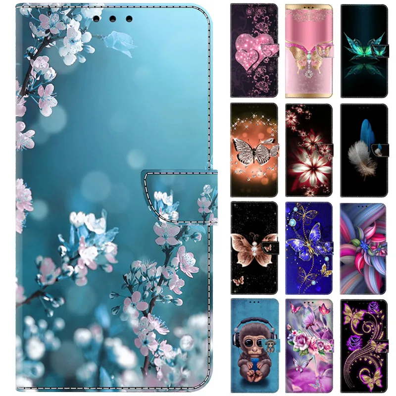 Xiomi 12T 11T 10T Pro Phone Case for Xiaomi 12X 11 10 Lite 10i Capa Luxury Painted Wallet PU Leather Cover Flip Cases