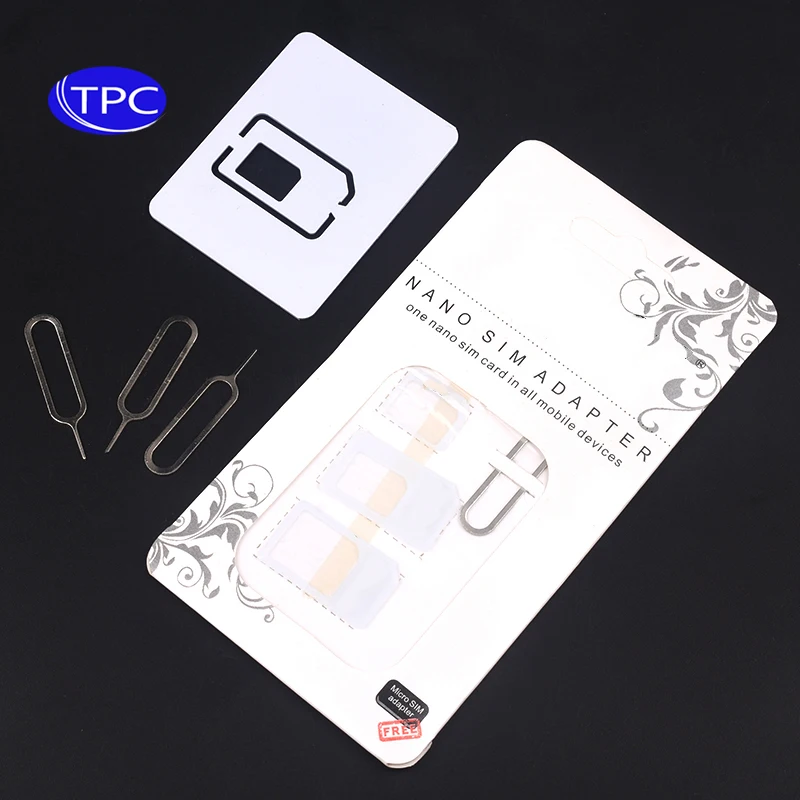 Фото 100 комплектов адаптеров для карт Micro Nano SIM, комплект разъемов для iPhone 6 7 plus 5S Huawei P8 lite P9 Xiaomi Note 4 Pro 3S Mi5 держатель для SIM-карты №2