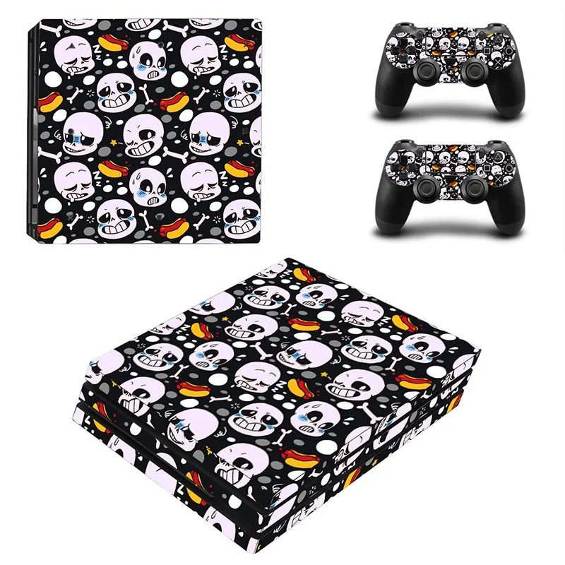 

Skeleton Vinyl Skin Sticker for Sony PS4 Pro Console and 2 Controllers Decal Cover Game Accessories For PS4 controle