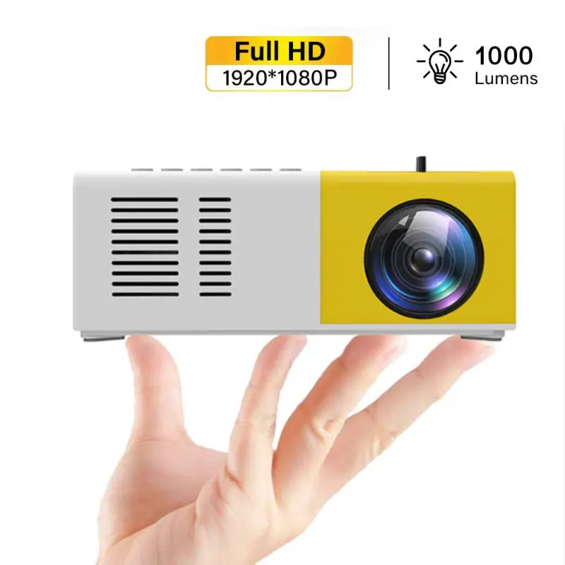 

J9 Pro Led Mini Projector For Home Theater 480x360 Pixels 1080P Supported HDMI-Compatible USB 3.5mm Audio Video Mini Beamer
