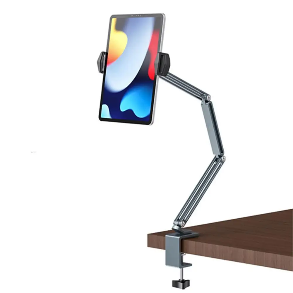 

Adjustable Tablet Mobile Phone Stand Aluminum Alloy Desktop Mount Support Bedside Cantilever Bracket For iPad Smartphone