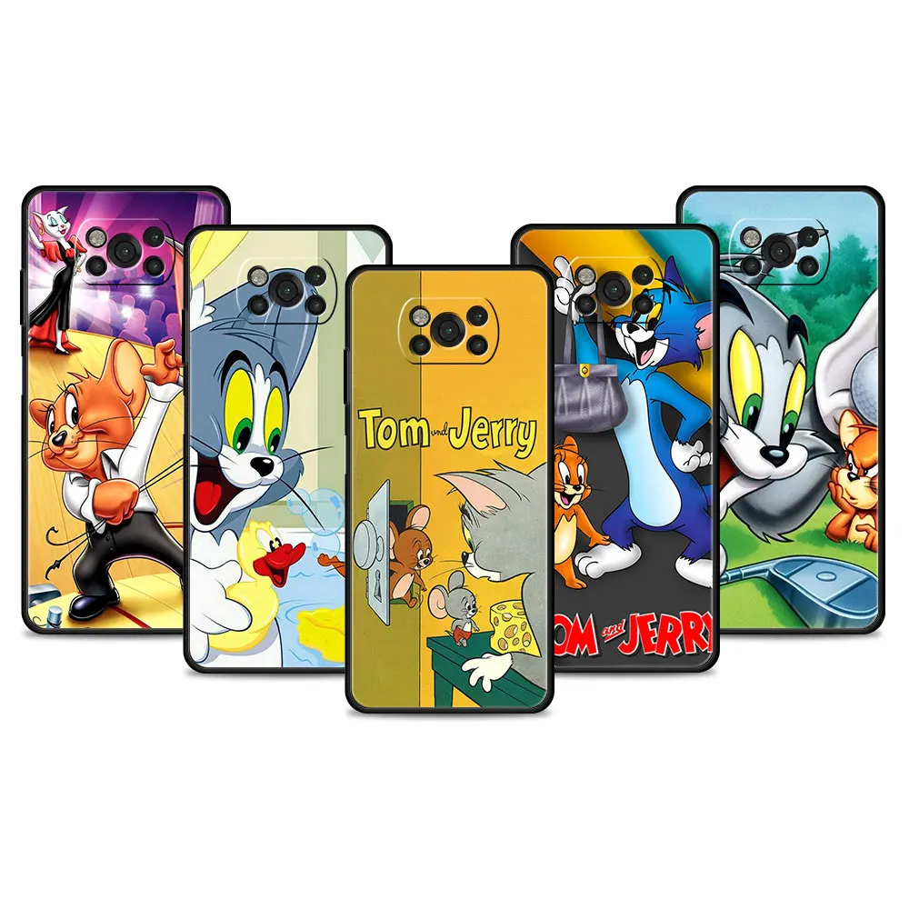 

Phone Case For Xiaomi POCO X4 X3 NFC GT M3 M4 Pro F1 MI 12 10T 11 Lite 11T 9T Note 10Lite 5G Cover Best friend Tom And Jerry