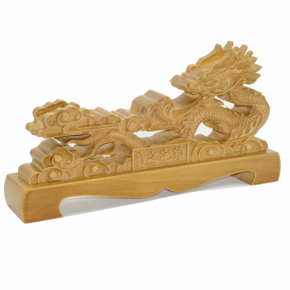 Soporte de madera maciza para Katana, espada samurái Wakizashi Tanto, con forma de dragón chino, para decoración del hogar