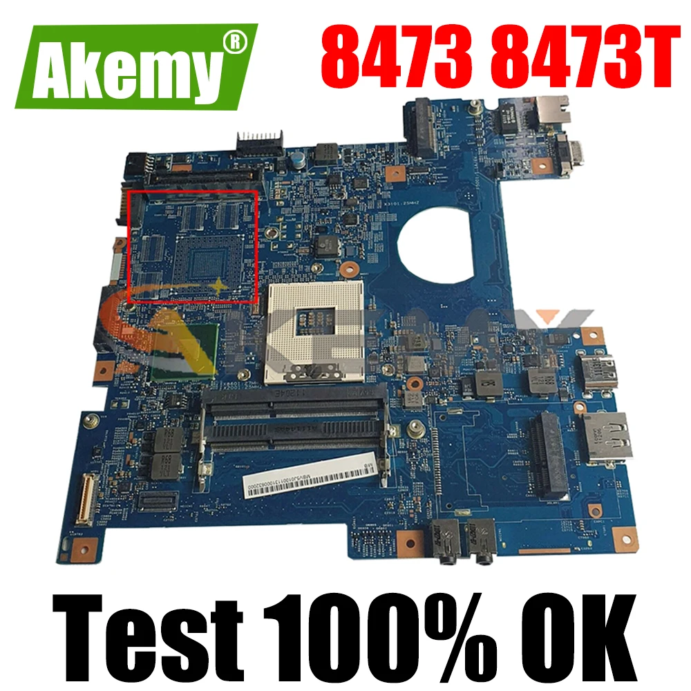 

AKEMY 48.4NP01.01M MBV5J01001 MB.V5J01.001 laptop motherboard For acer TravelMate 8473 8473T HM65 intel HD GMA graphics
