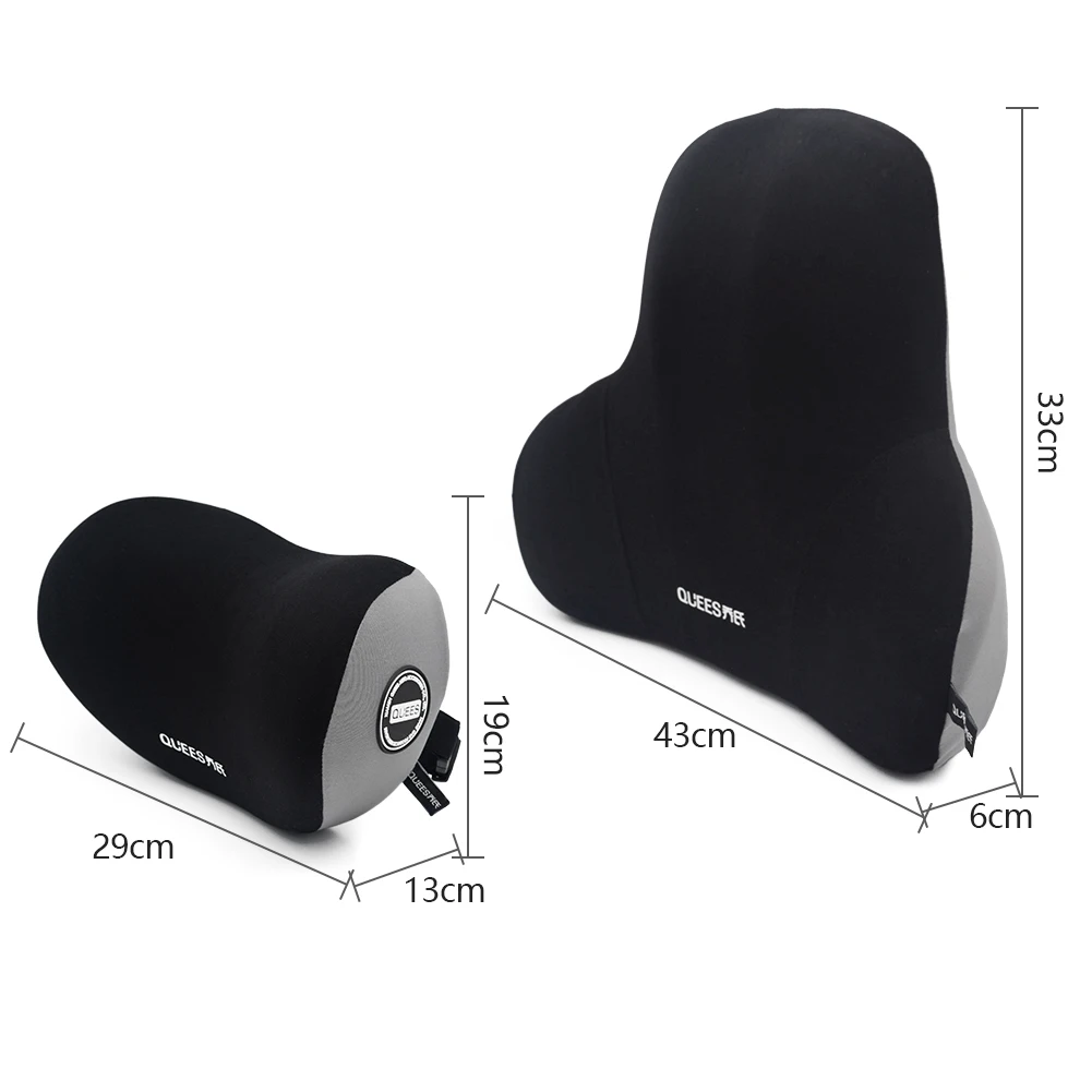 Подушка на подголовник автомобиля из пены с эффектом памяти моющаяся поясная