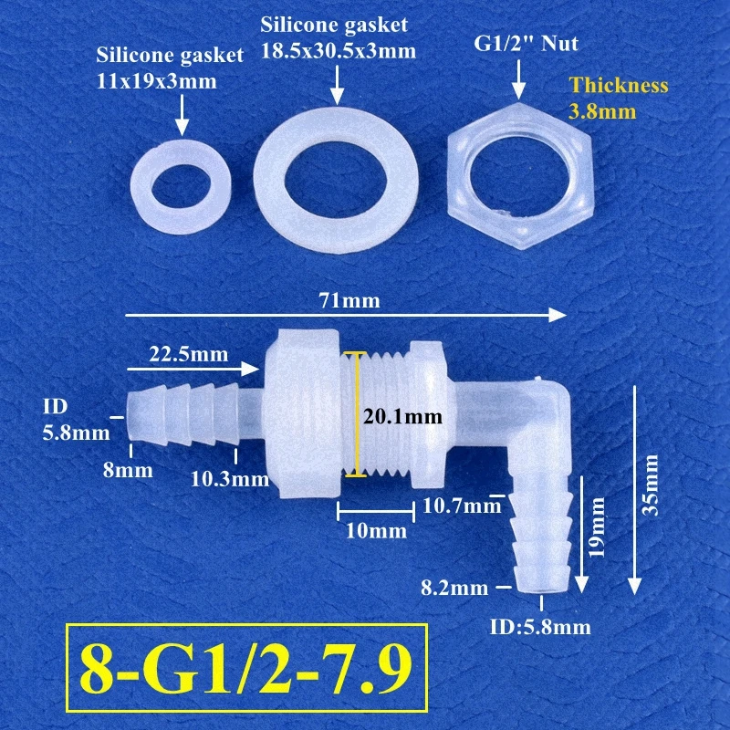 

SgooHan перфорированный локоть соединитель G1/2 для аквариума
