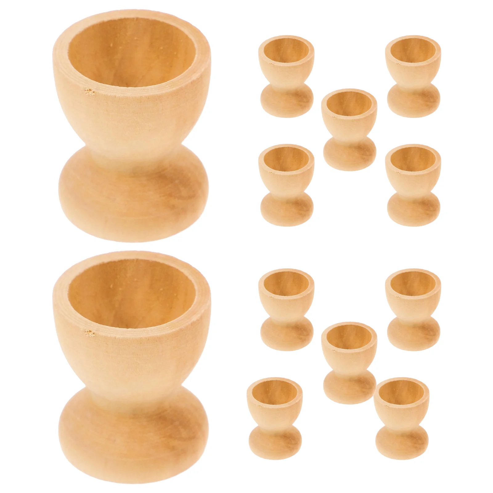 

Egg Holder Wooden Cup Easter Cups Stand Holders Tray Wood Eggs Display Breakfast Boiled Tools Kitchen Painting Unfinished
