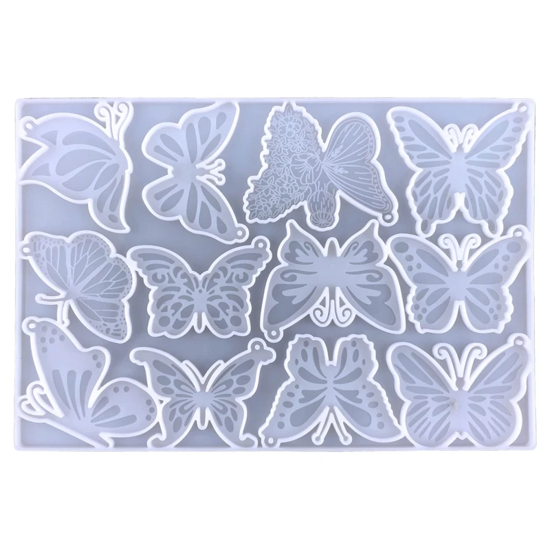 

Creative Keychain Resin Molds Butterfly Shaped Casting Mold DIY Craft Mould for DIY Women Keychains Pendant Craft Supplies