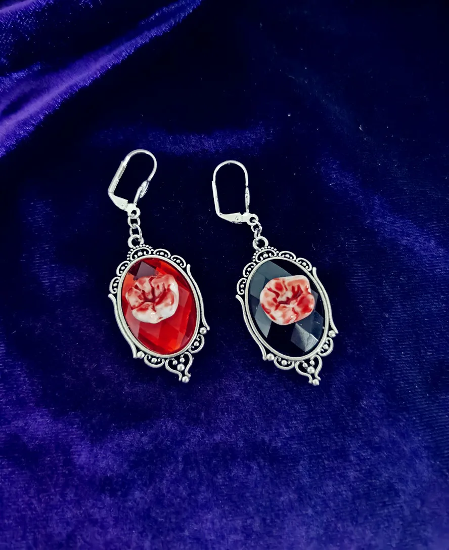 

Серьги в виде зуба, готические украшения, ювелирные изделия на Хэллоуин, ювелирные изделия для зубов, зубы мола, странности, человеческие зу...