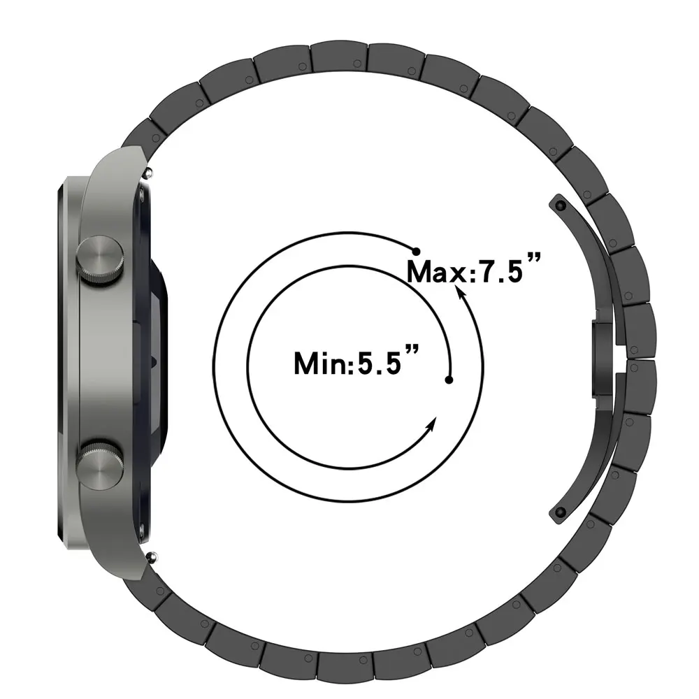 20mm 22mm Stainless Steel Metal Strap For Garmin Vivoactive 3 4 Band Watch For Forerunner 645 645 vivomove HR Bracelet Watchband