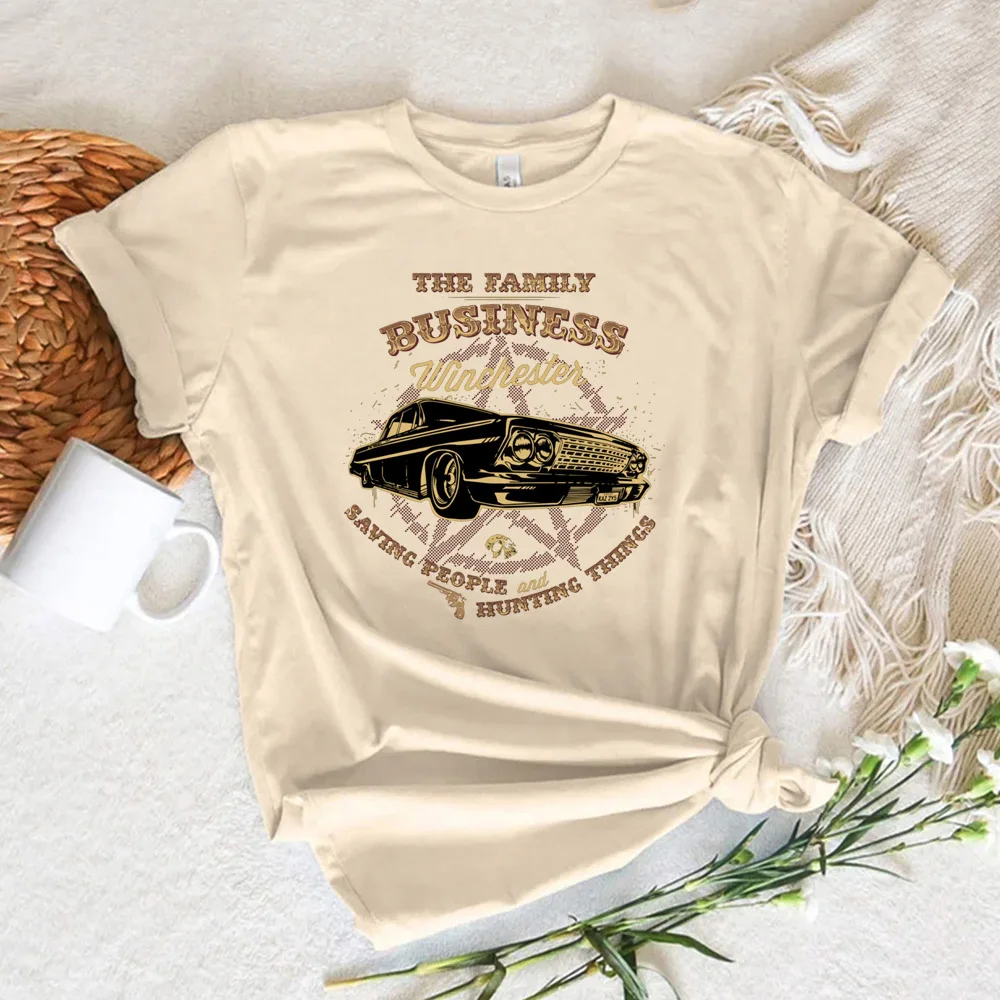 Сверхъестественная женская футболка комикс манга дизайнерская одежда Манга