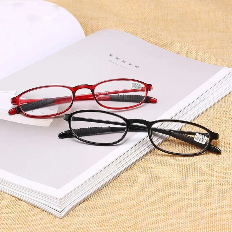 Новинка 2022 сверхлегкие очки для чтения TR90 в маленькой оправе винтажная HD лупа