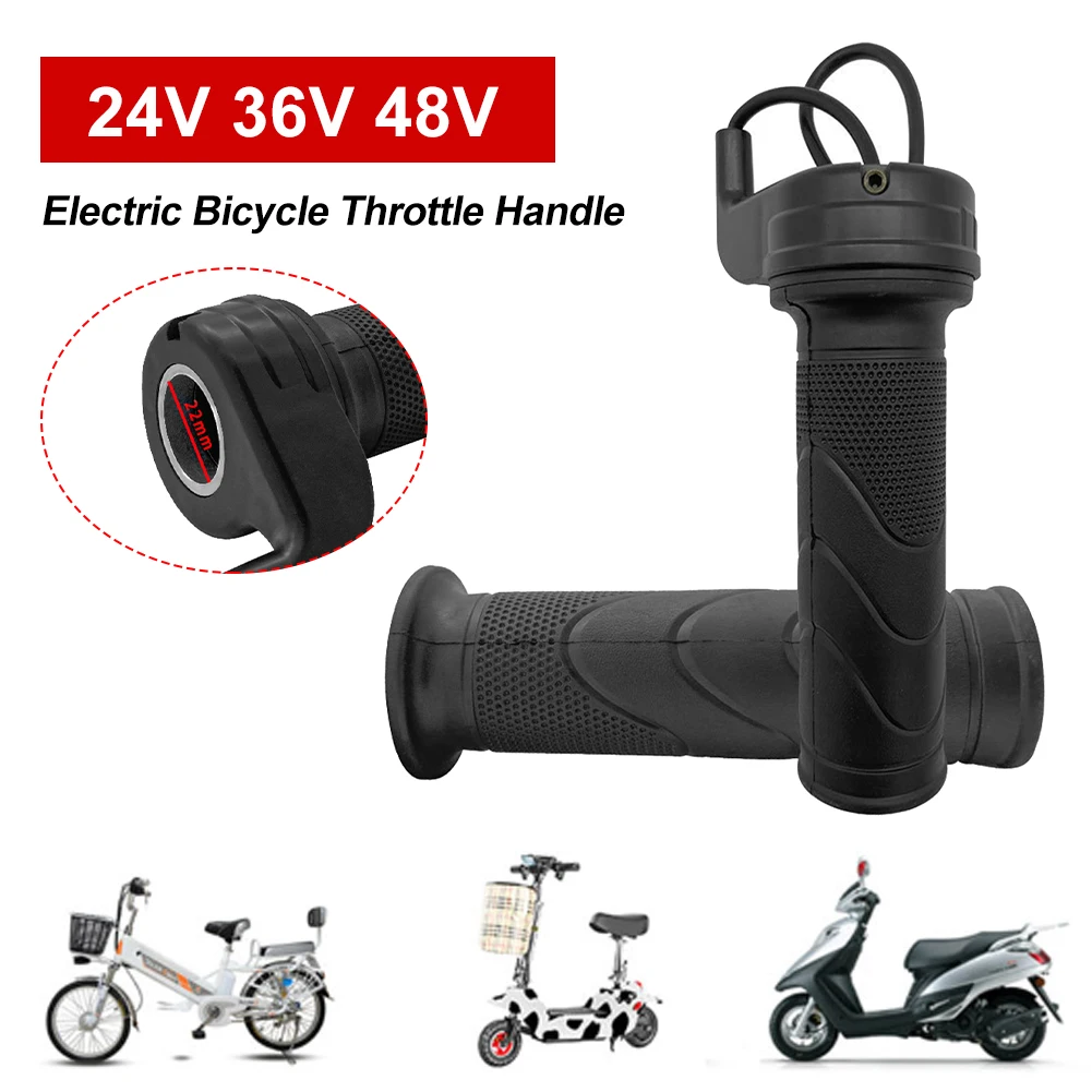 

Universal Electric Bicycle Throttle Handle 24V 36V 48V Electric Bike Acceleration Twist Electric Scooter Throttle Accessories