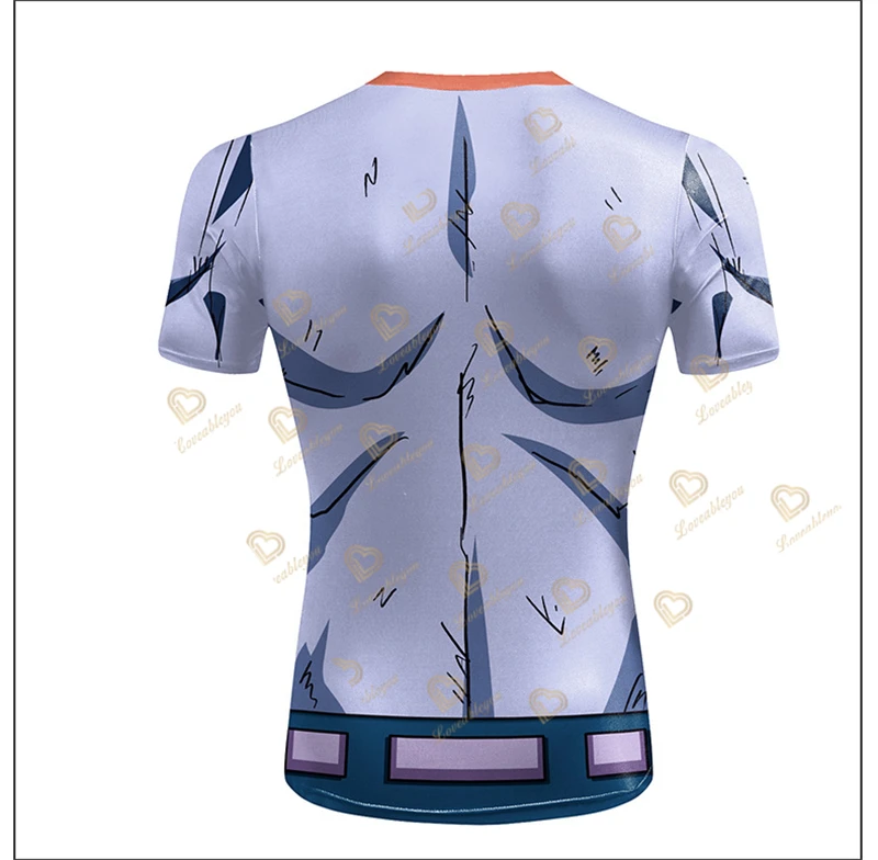 Running Training Compression Shirt Unisex Bodybuilding Quick Drying T Shirts Short Sleeve GOKU Cosplay Costume Top Male Clothing