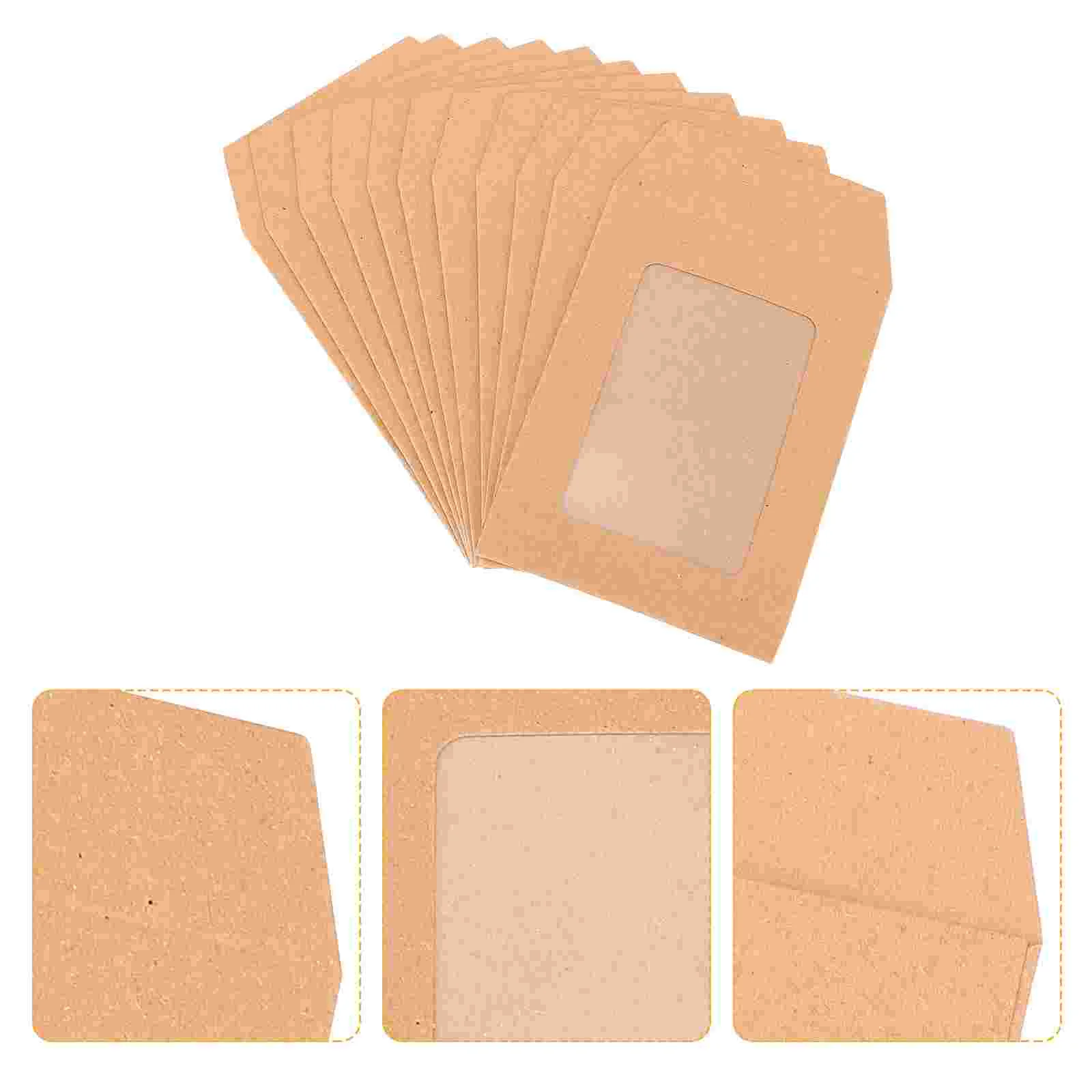 

Wedding Postage Stamps Transparent Kraft Paper Message Envelope Envelopes Invitation Bag Document Folder