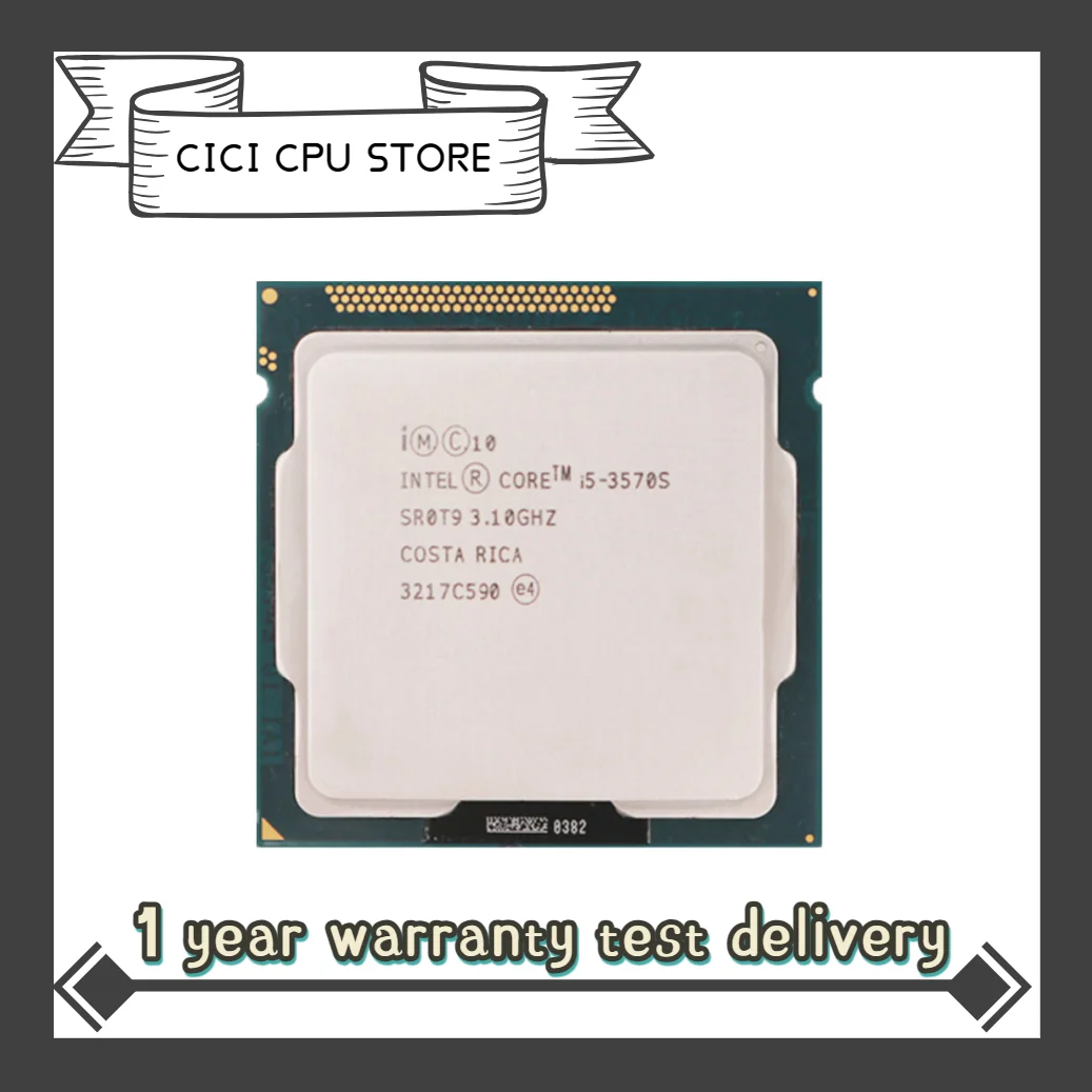 

Четырехъядерный процессор Intel Core i5 3570S 3,1 ГГц 6 Мб 65 Вт LGA 1155