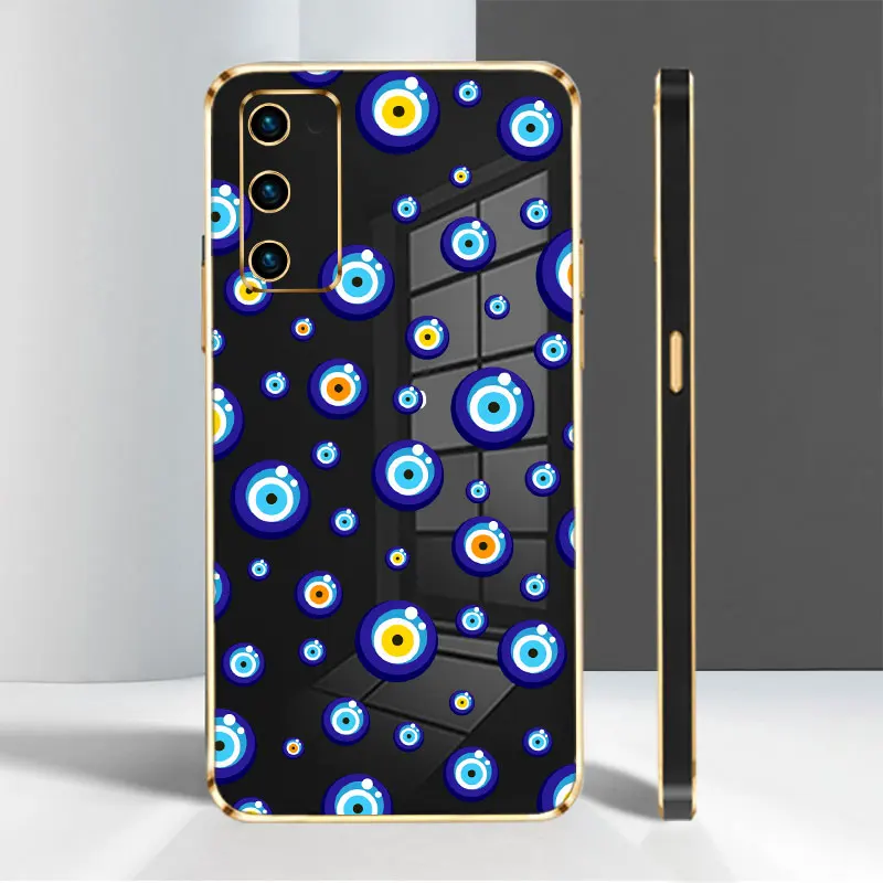 

Soft Case Coque for Samsung Galaxy S20 FE S22 Ultra S21 Plus 5G S20Plus S10Plus S21FE Magic Devil Eyes Protection Trend Cell