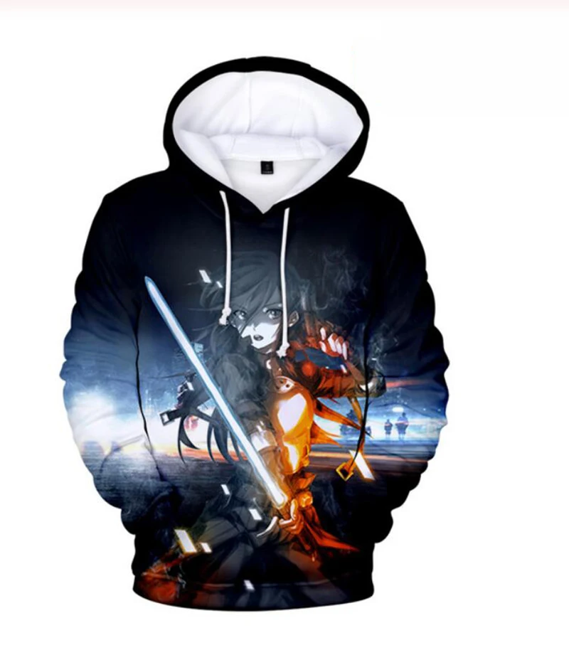 

Fashion Hoodies 3D Print Sword Art Online Hoodie Casual Sweatshirt Men clothes