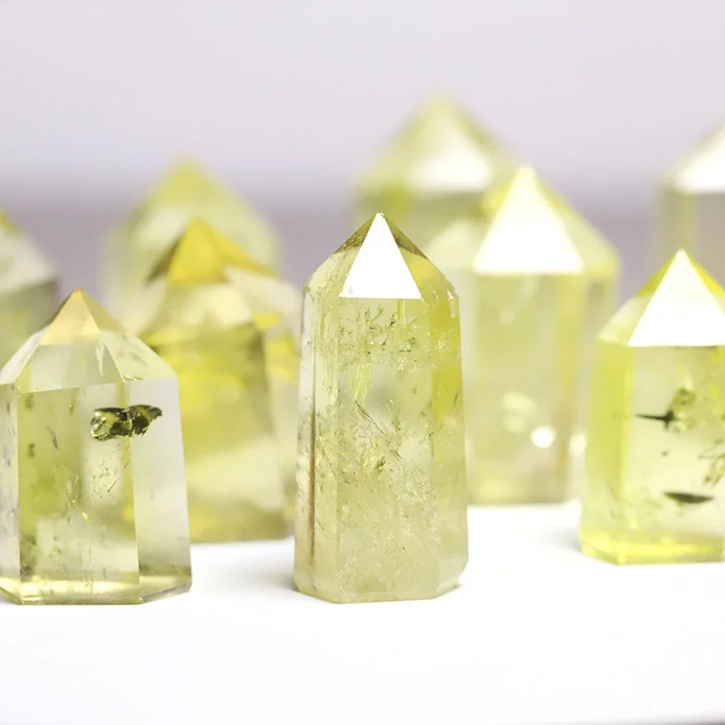 24 бразильская колонна с цитрином шестиугольная призма украшение для стола