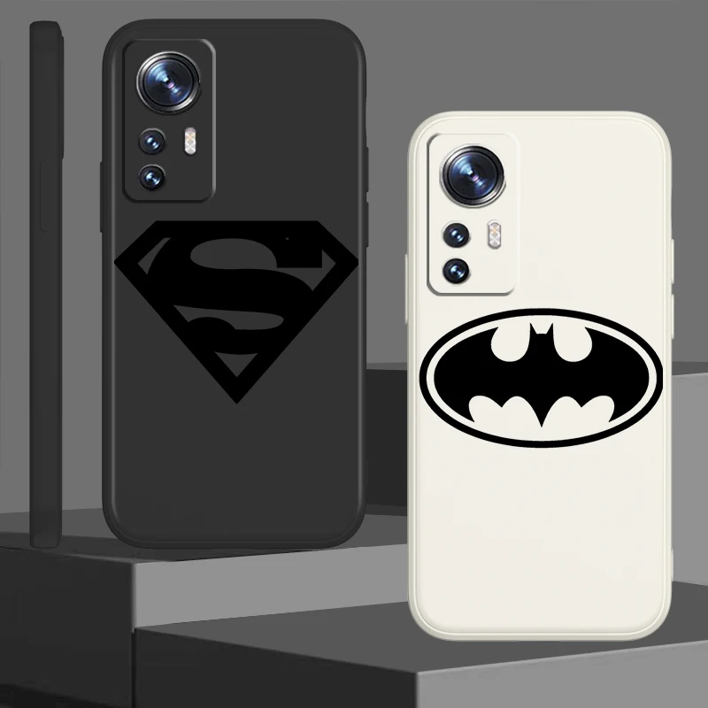 

Batman Superman Joker Logo Phone Case For Xiaomi Mi 10S 10T 10 9 SE 6X A3 A2 CC9E Pro Lite Mix 3 Liquid Rope Funda Cover