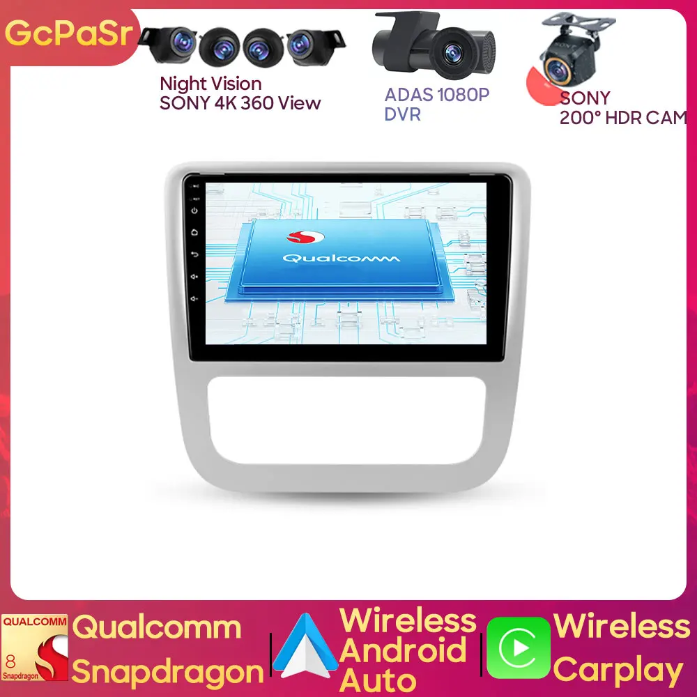 

Автомобильный радиоплеер Qualcomm для Volkswagen EOS Scirocco 3 III Mk3 2008 - 2014 Android-Навигация Аудио Carplay BT NO 2din DVD