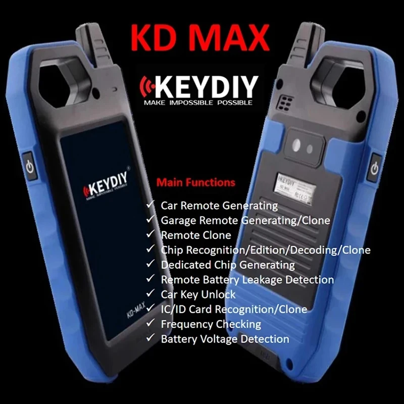 Фото KEYDIY KD MAX программатор ключей, автоматическая разблокировка, дистанционный генератор, транспондер, считыватель чипов, тестер частоты, многофункциональное умное устройство №3