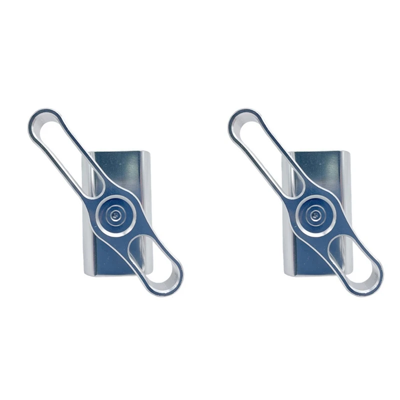 

New Hot 2 Pcs Folding Bike Hinge Clamp CNC Aluminum Alloy C Buckle For Brompton Bike Hinge Clip Bicycle Accessories,Silver