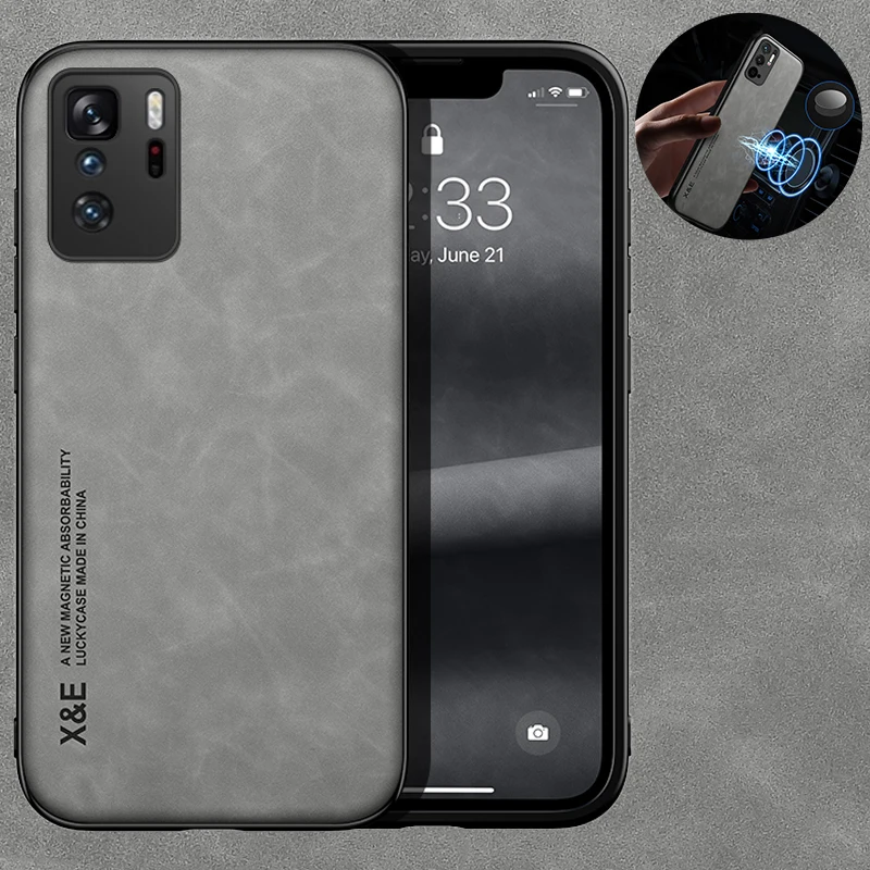 

For Poco X3 GT Case Car Magnetic Stand Holder Leather Phone Case For Xiomi Mi Poko Poxo Pocco Little X 3 GT X3GT 5G Back Cover