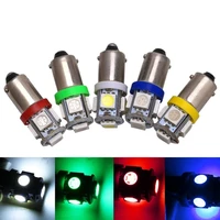 1000x t11 ba9s 5 smd 5050 led light bulbs 5smd t4w 1445 q65b h6w 182 53 57 car indicators light interior bulb wedge lamp 7color