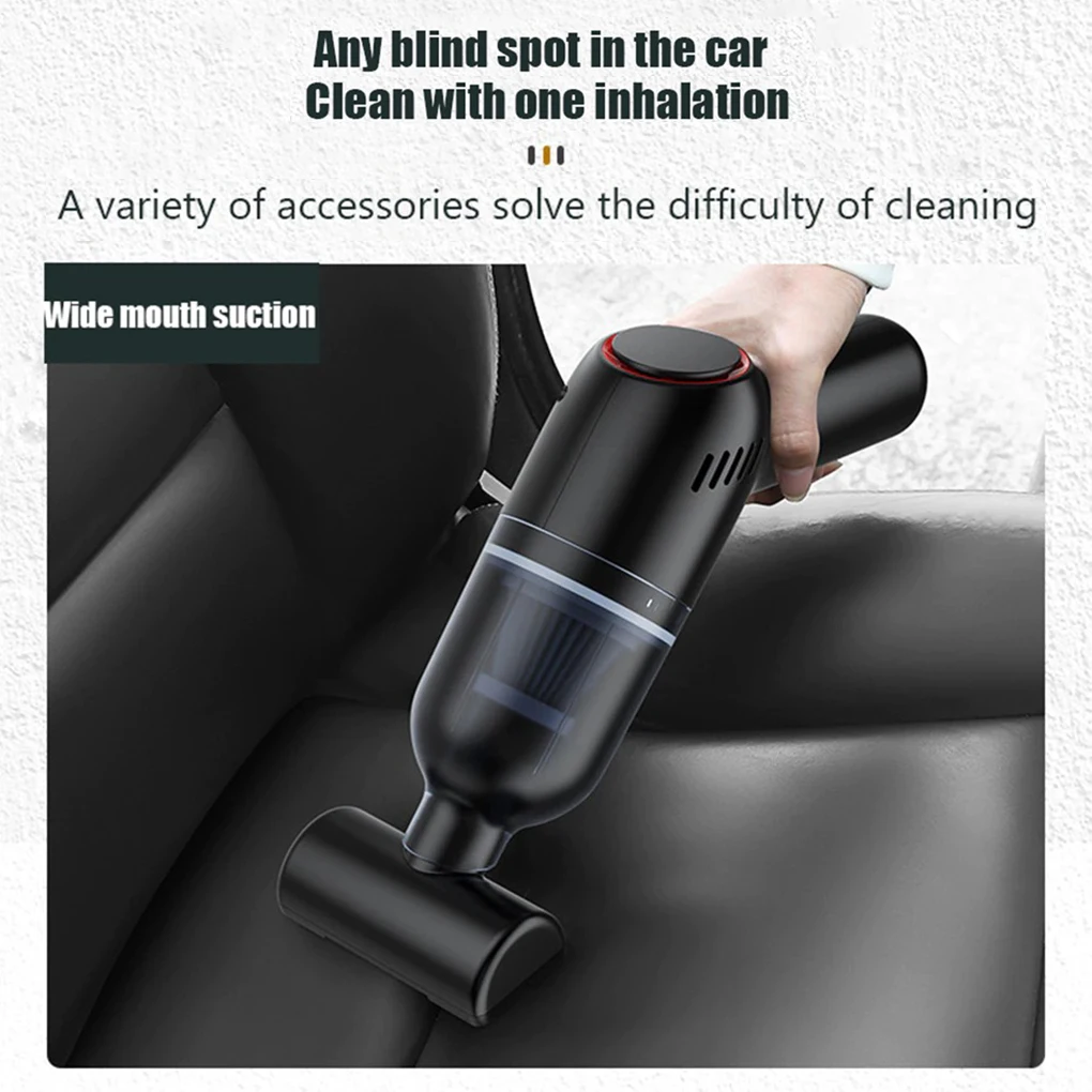 

Ручной пылесос высокой мощности для офиса и автомобиля, Мощное всасывание, перезаряжаемый миниатюрный инструмент для очистки, плоская насадка